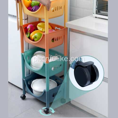 Wózek do przechowywania w kuchni Organizer podłogowy Rolling Basket